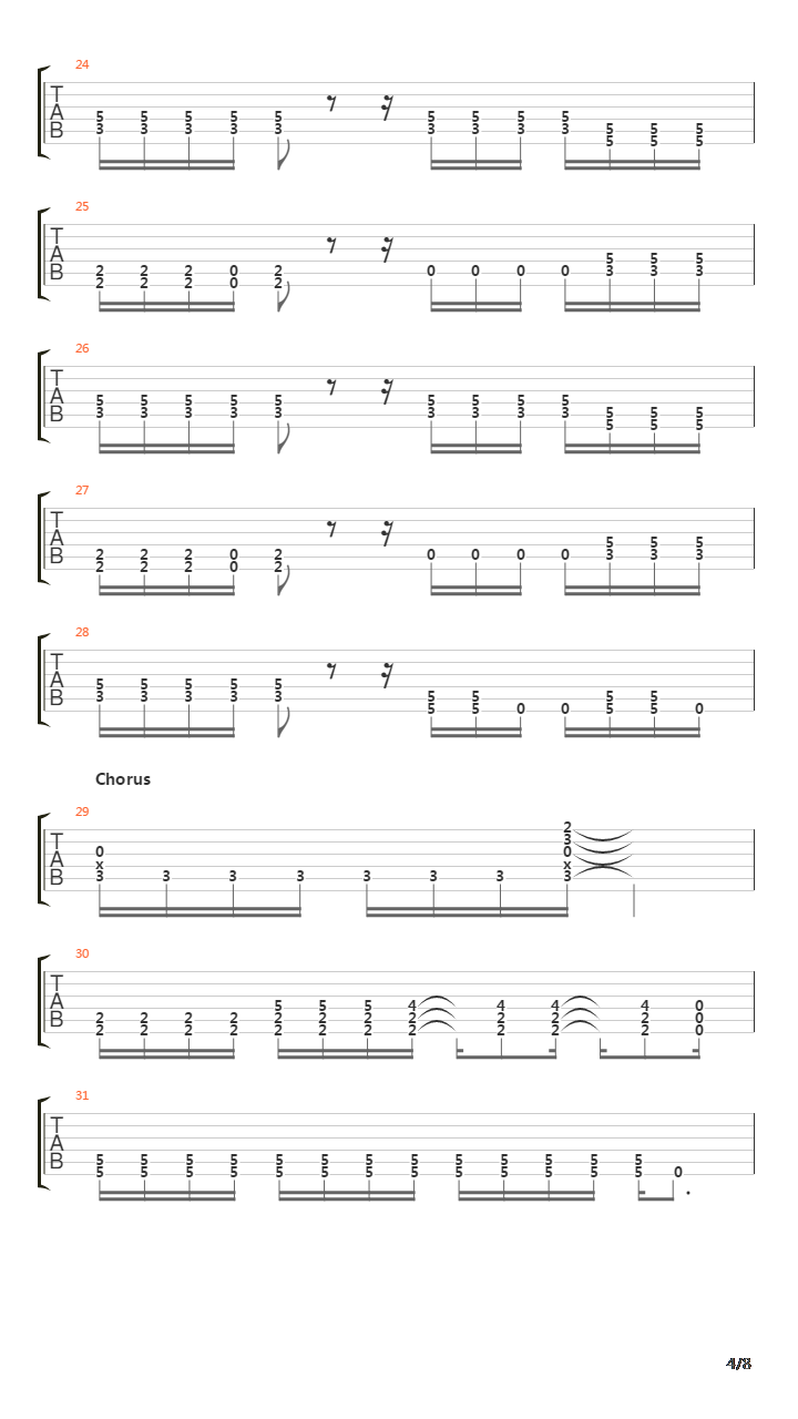 Gloria (Instrumental)吉他谱