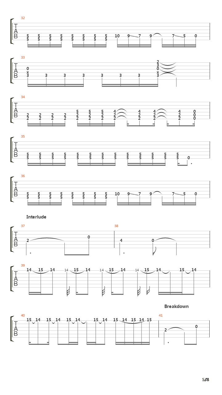 Gloria (Instrumental)吉他谱