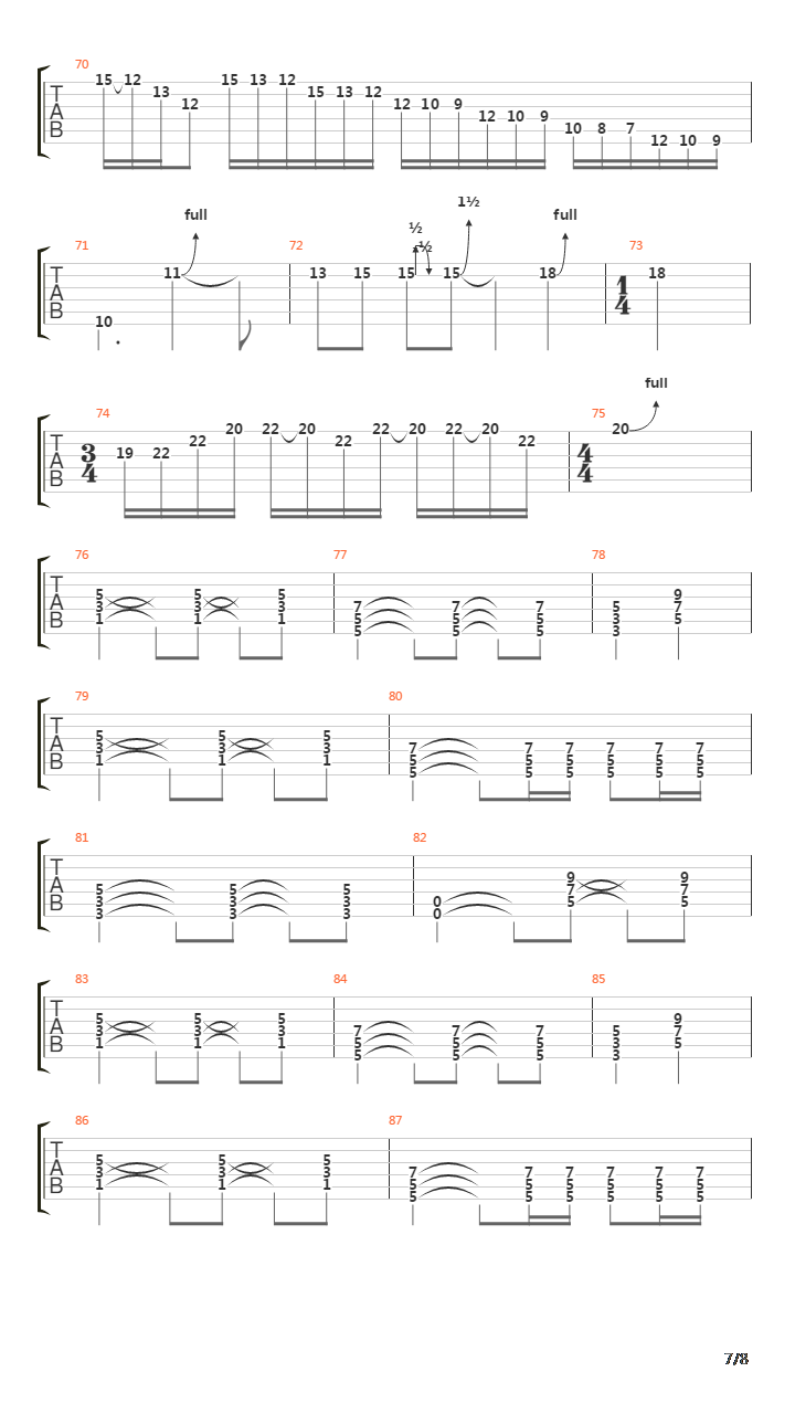 Mais Alto吉他谱