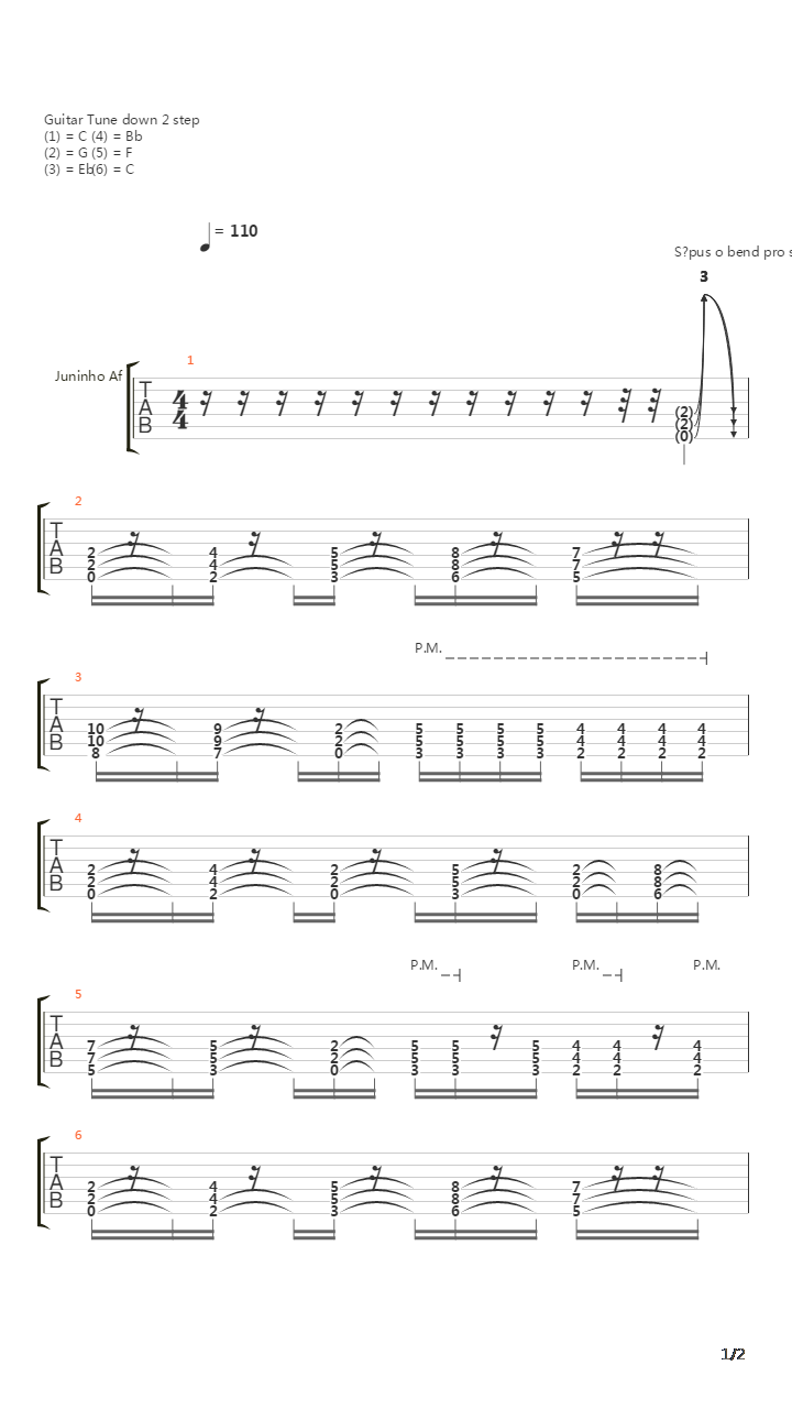 Meus Passos(Intro)吉他谱