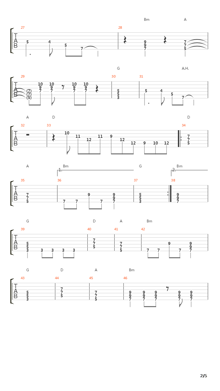 Te-Escolhi吉他谱