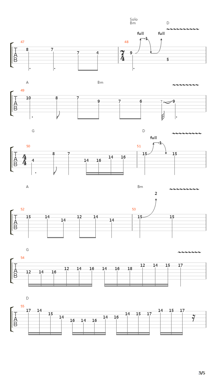 Te-Escolhi吉他谱