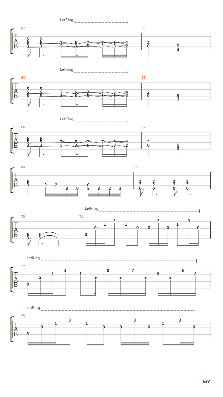 Tua Mão吉他谱