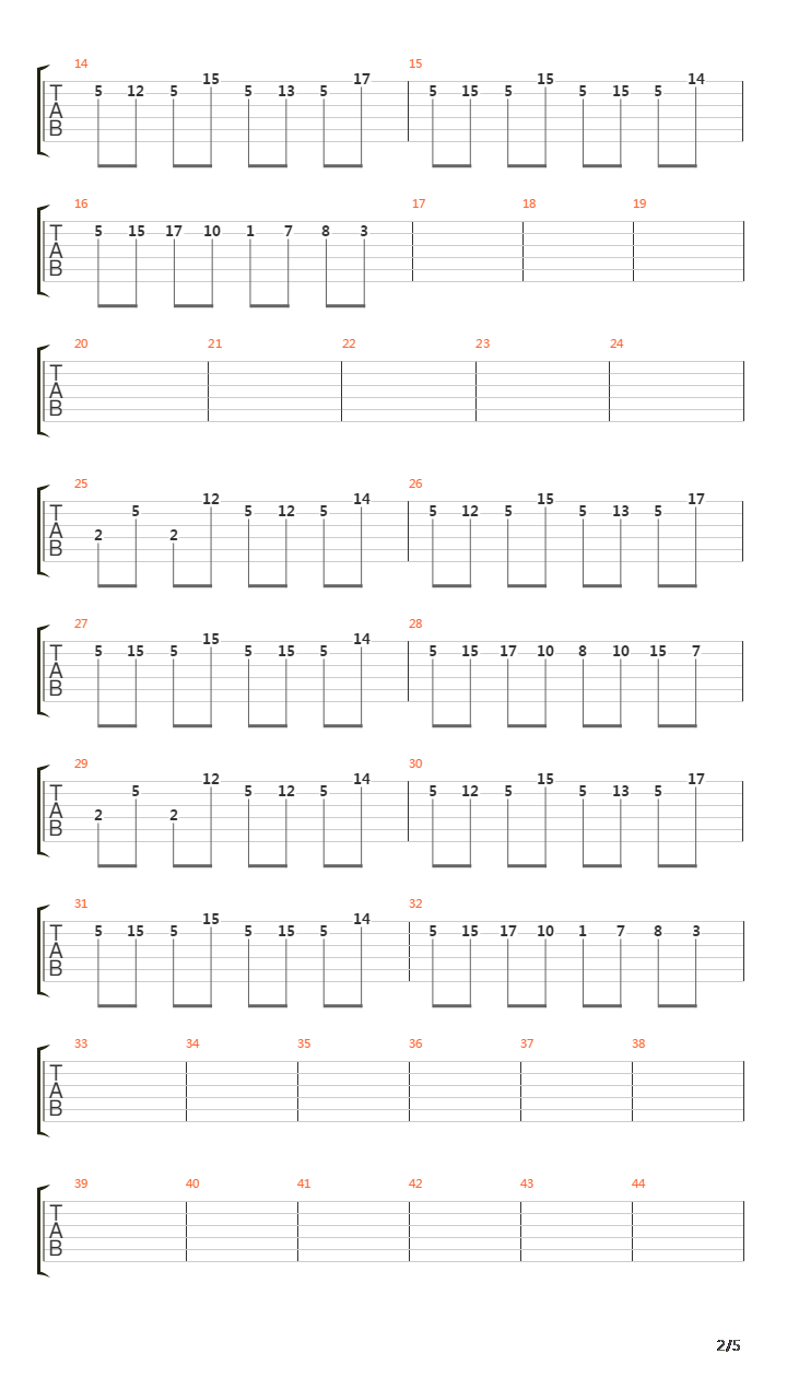 The Return吉他谱