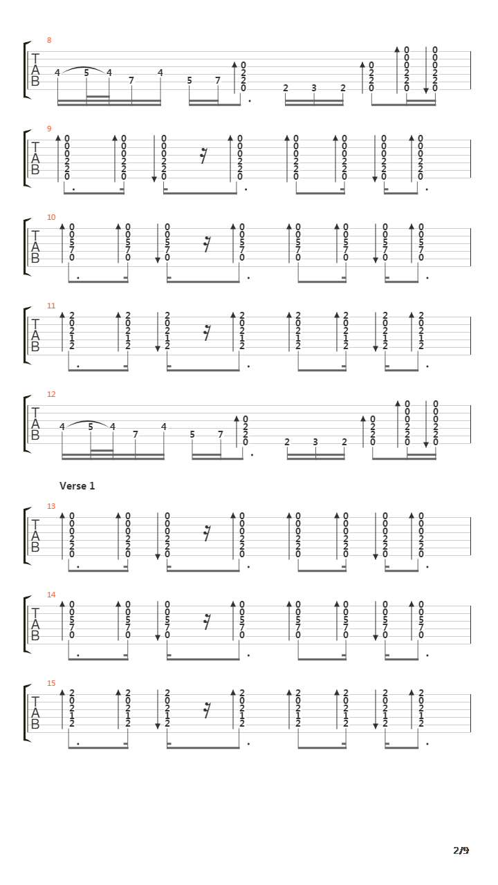 Ending Credits V6吉他谱