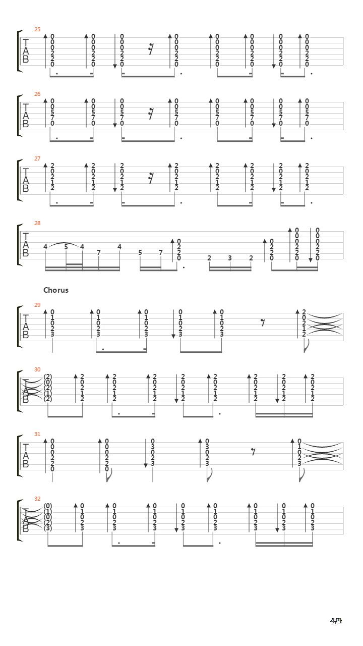 Ending Credits V6吉他谱