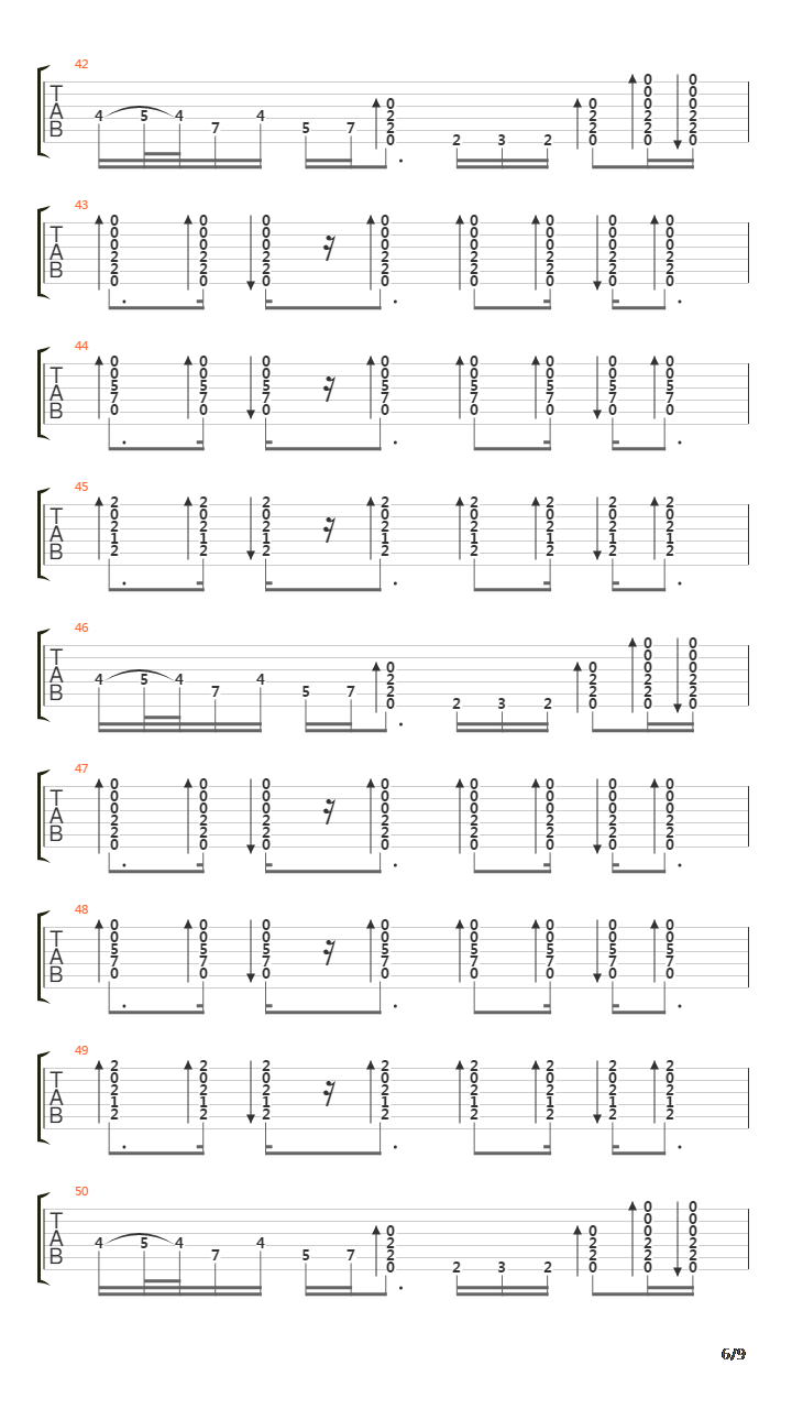 Ending Credits V6吉他谱