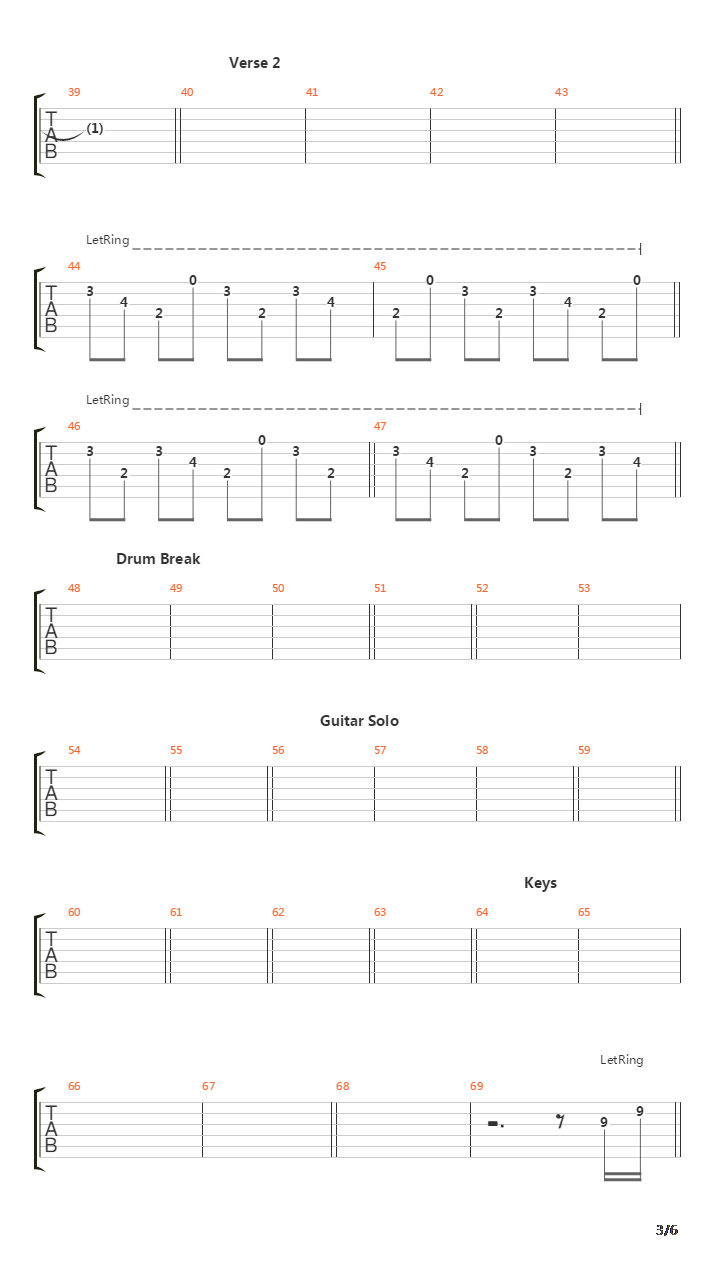 The Lines In My Hand吉他谱