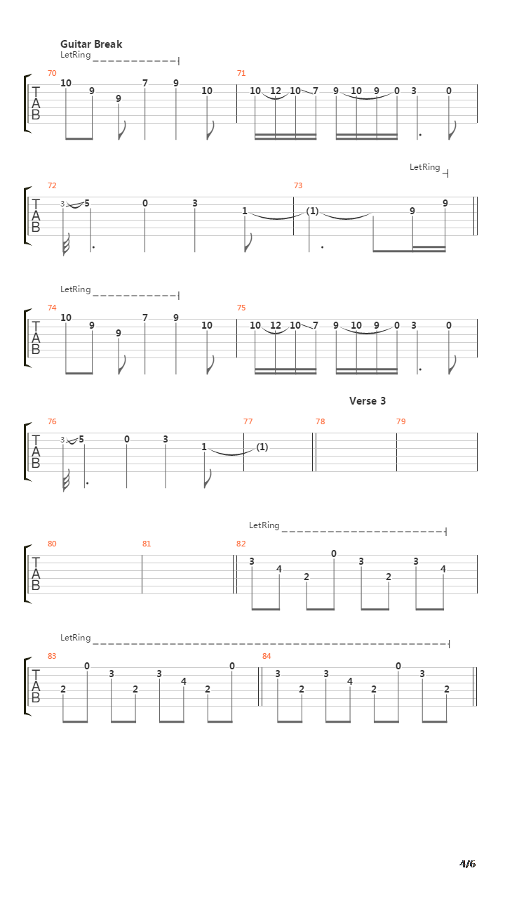 The Lines In My Hand吉他谱