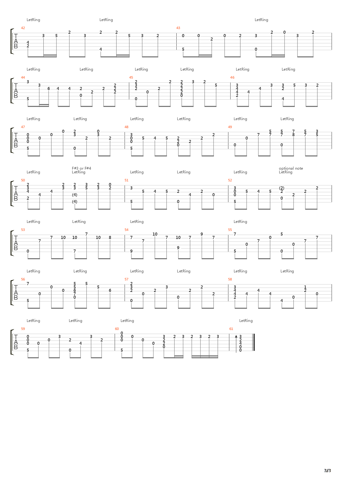 Canon吉他谱