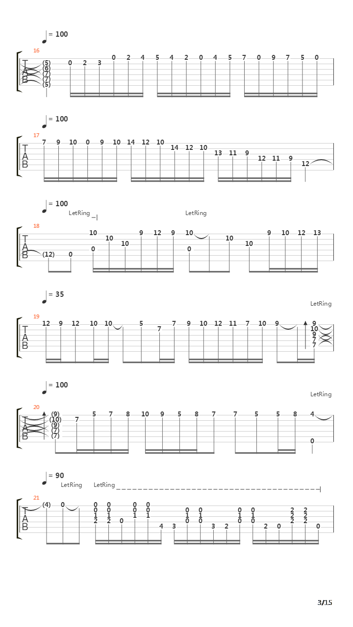 La Barrosa吉他谱