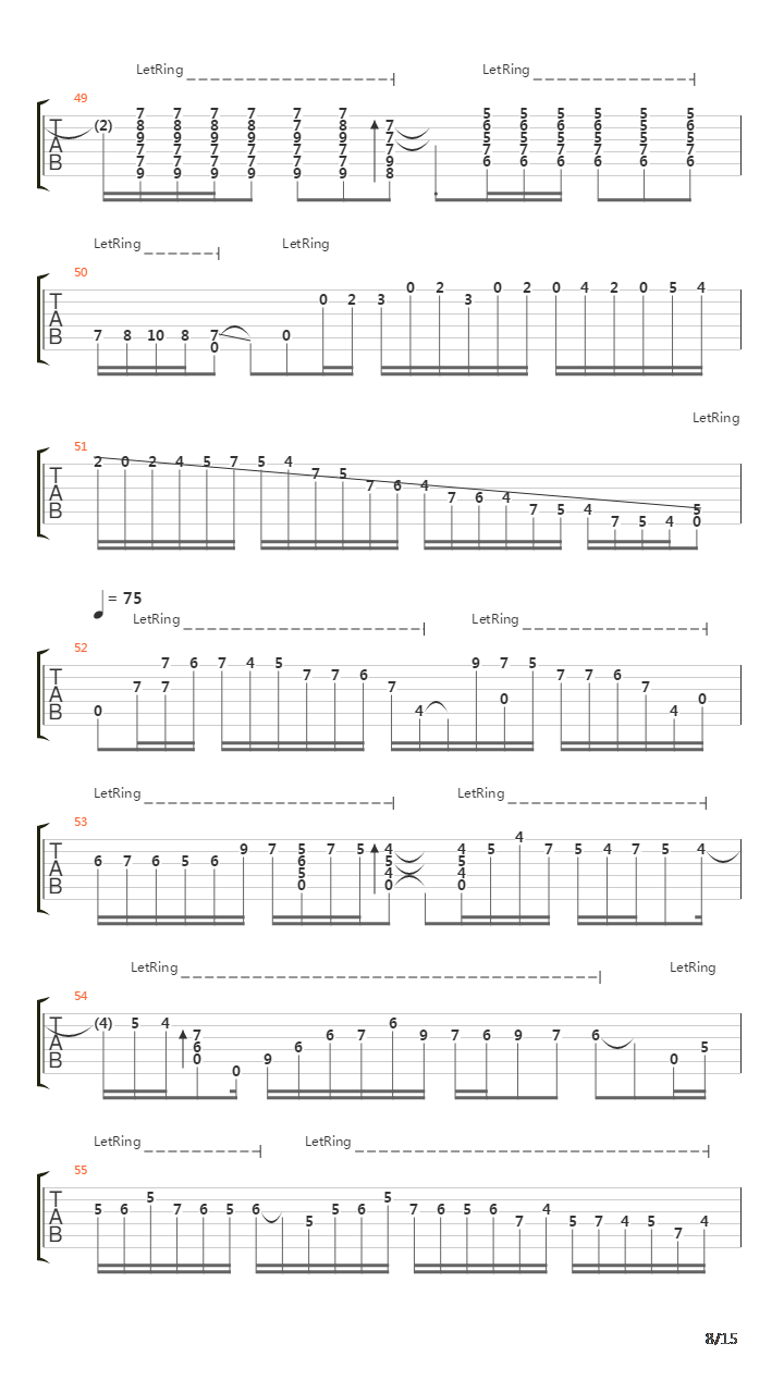 La Barrosa吉他谱