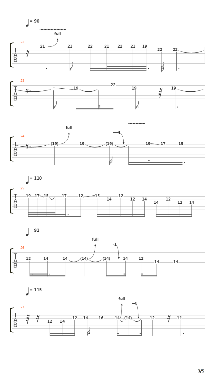 Falling吉他谱