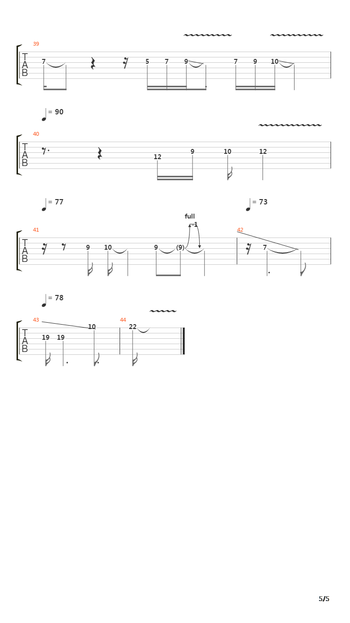 Falling吉他谱