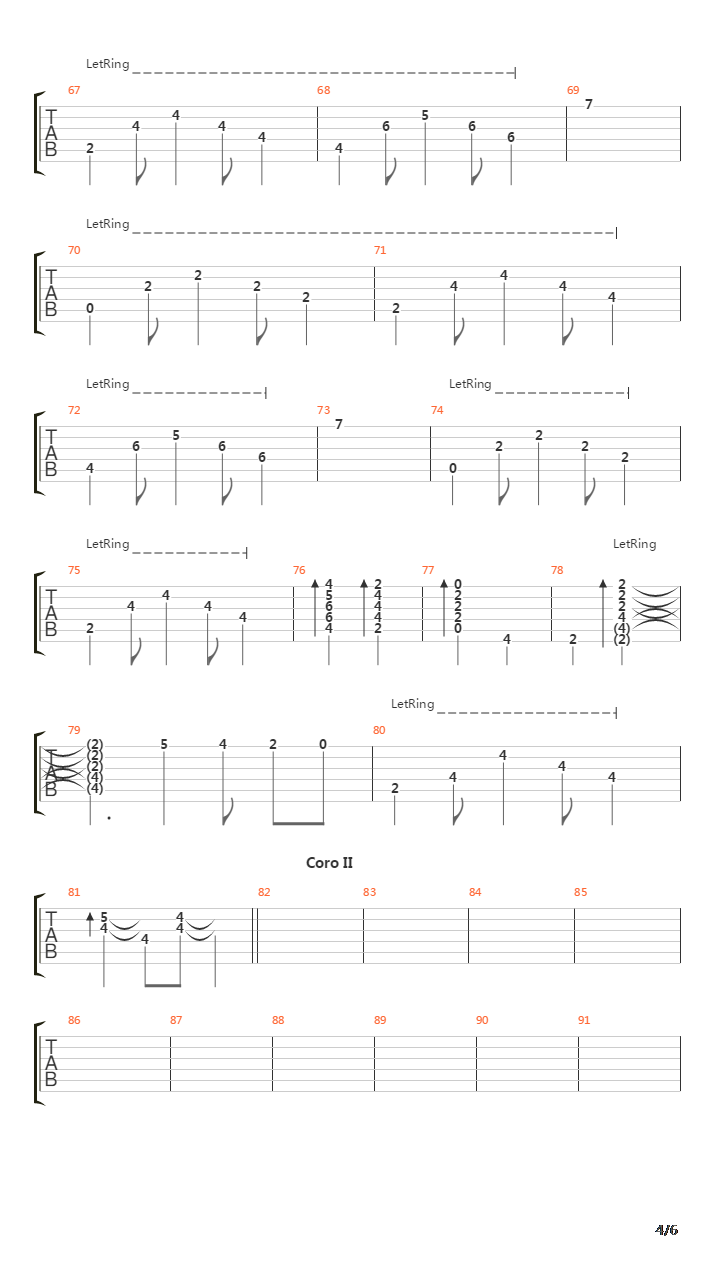 Introducción A La Cartografía吉他谱