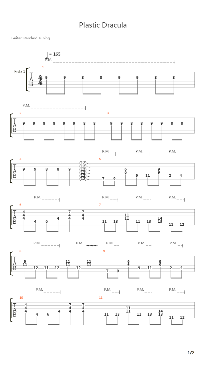 Plastic Dracula (Intro)吉他谱