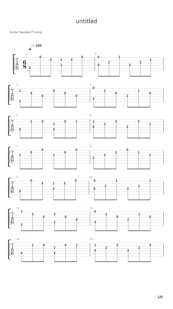 Alouette吉他谱