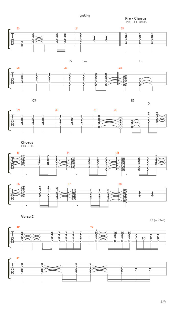 Black吉他谱