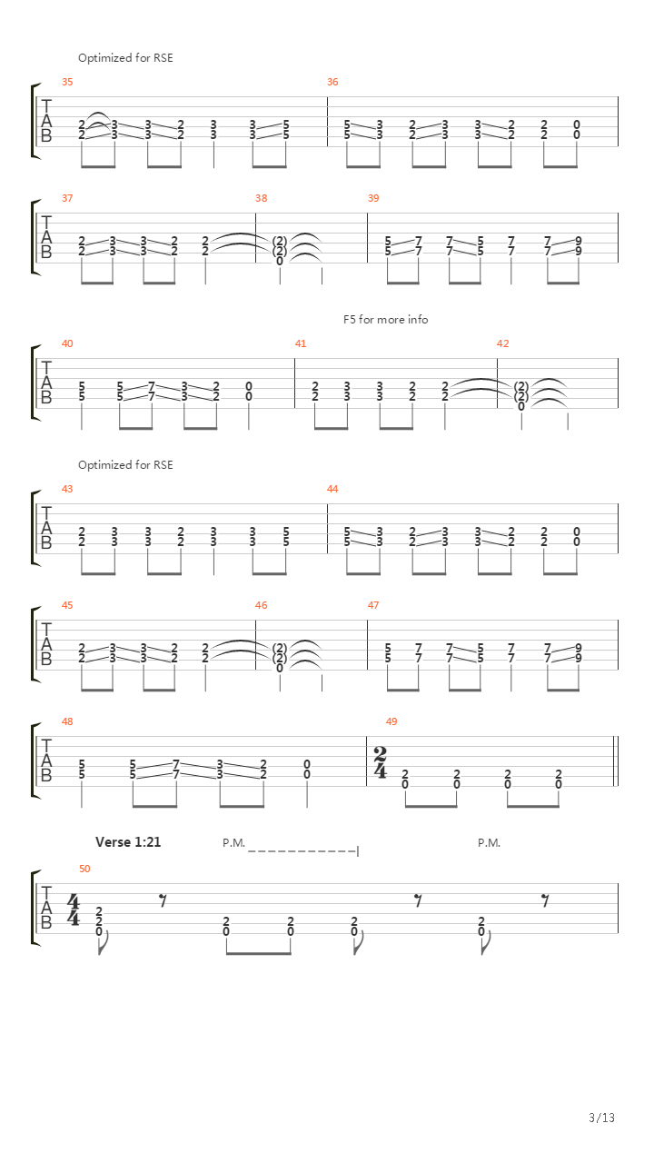 Pain吉他谱