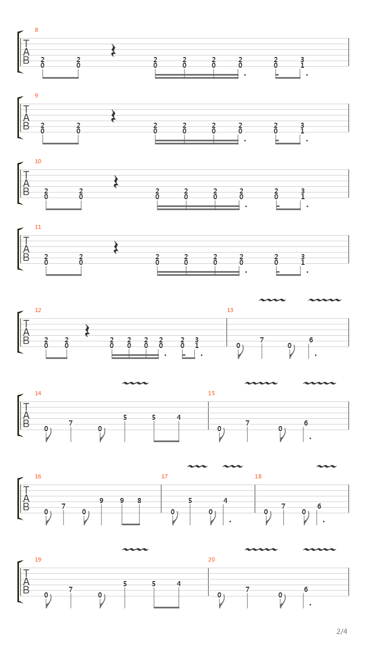 Wasteland (D Chord )吉他谱