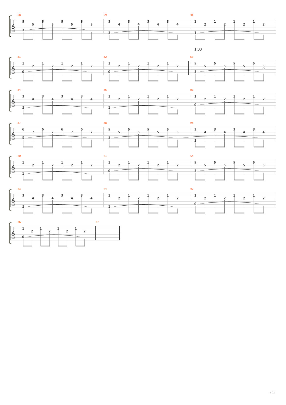 Mr Nobody(Main Theme)吉他谱