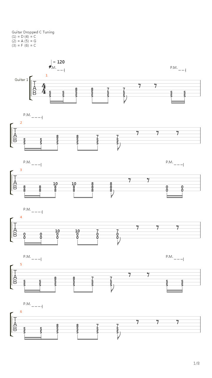 Frontline吉他谱