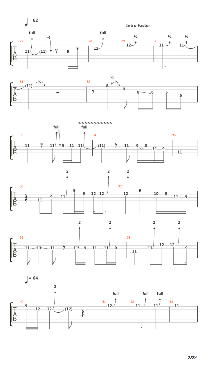 Echoes吉他谱