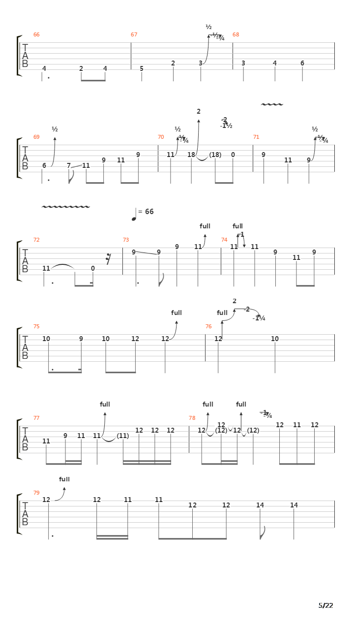 Echoes吉他谱