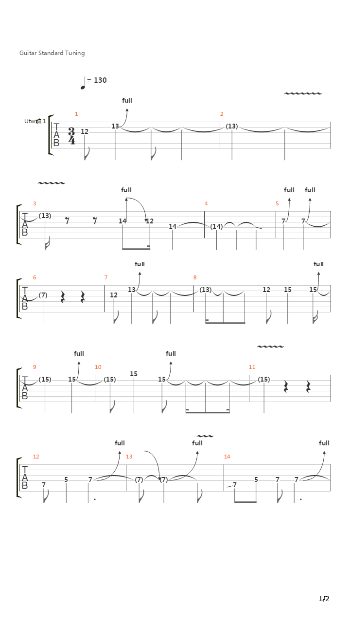 The Fletcher Memorial Home (Solo)吉他谱