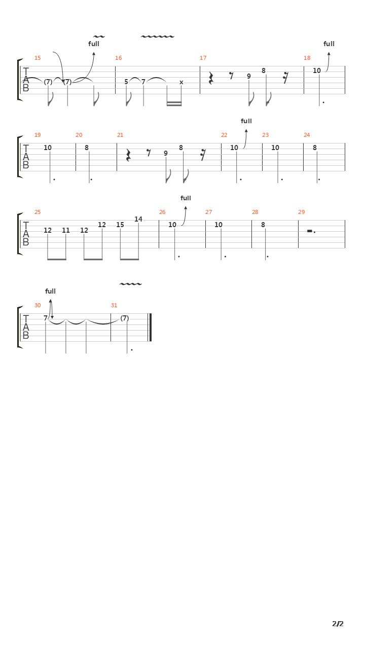 The Fletcher Memorial Home (Solo)吉他谱