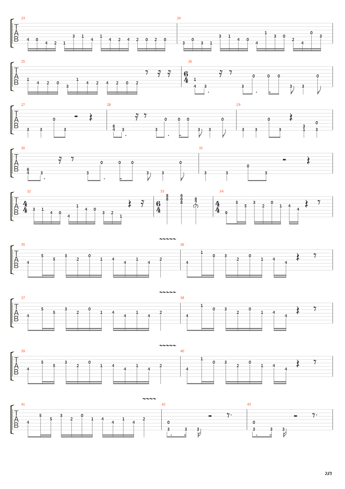 Apocalypse 1470 Bc吉他谱