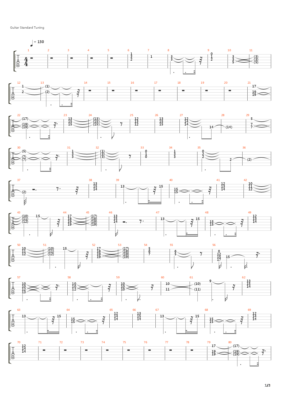 Rotolando Respirando吉他谱