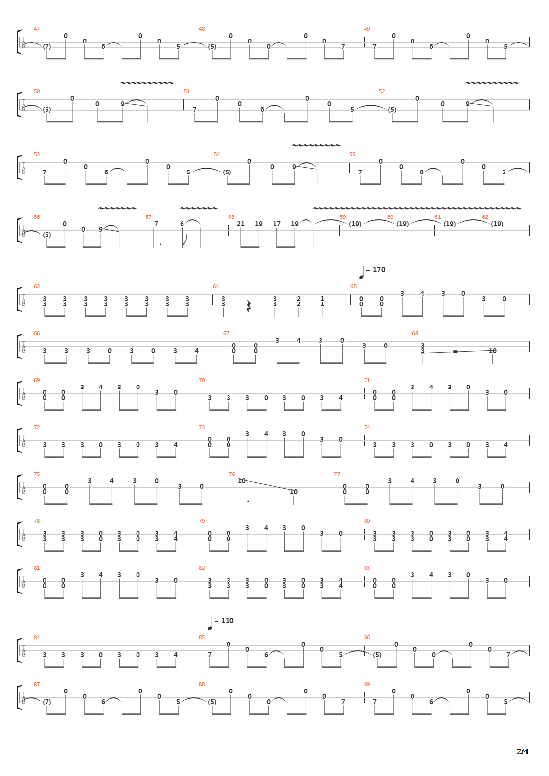 5500 Miles吉他谱