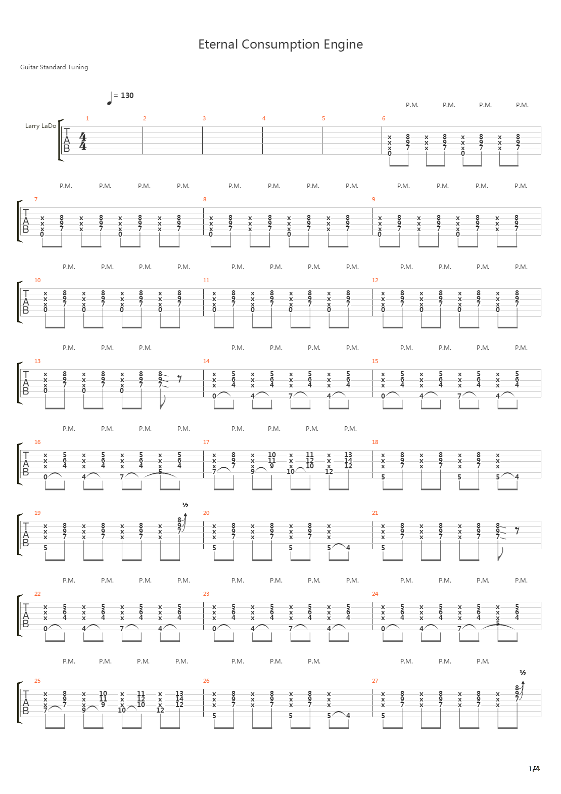 Eternal Consumption Engine吉他谱