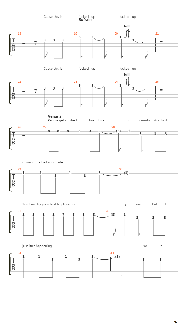 Black Swan吉他谱