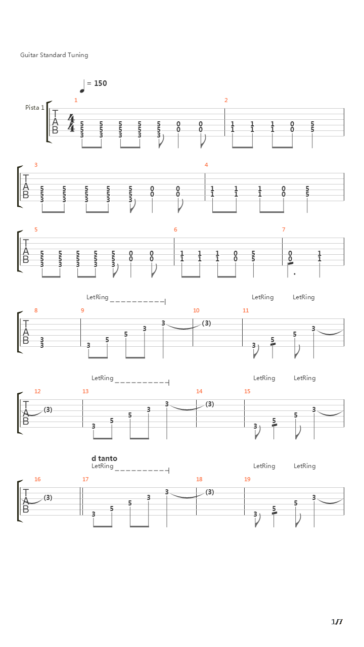 Mas Vó吉他谱