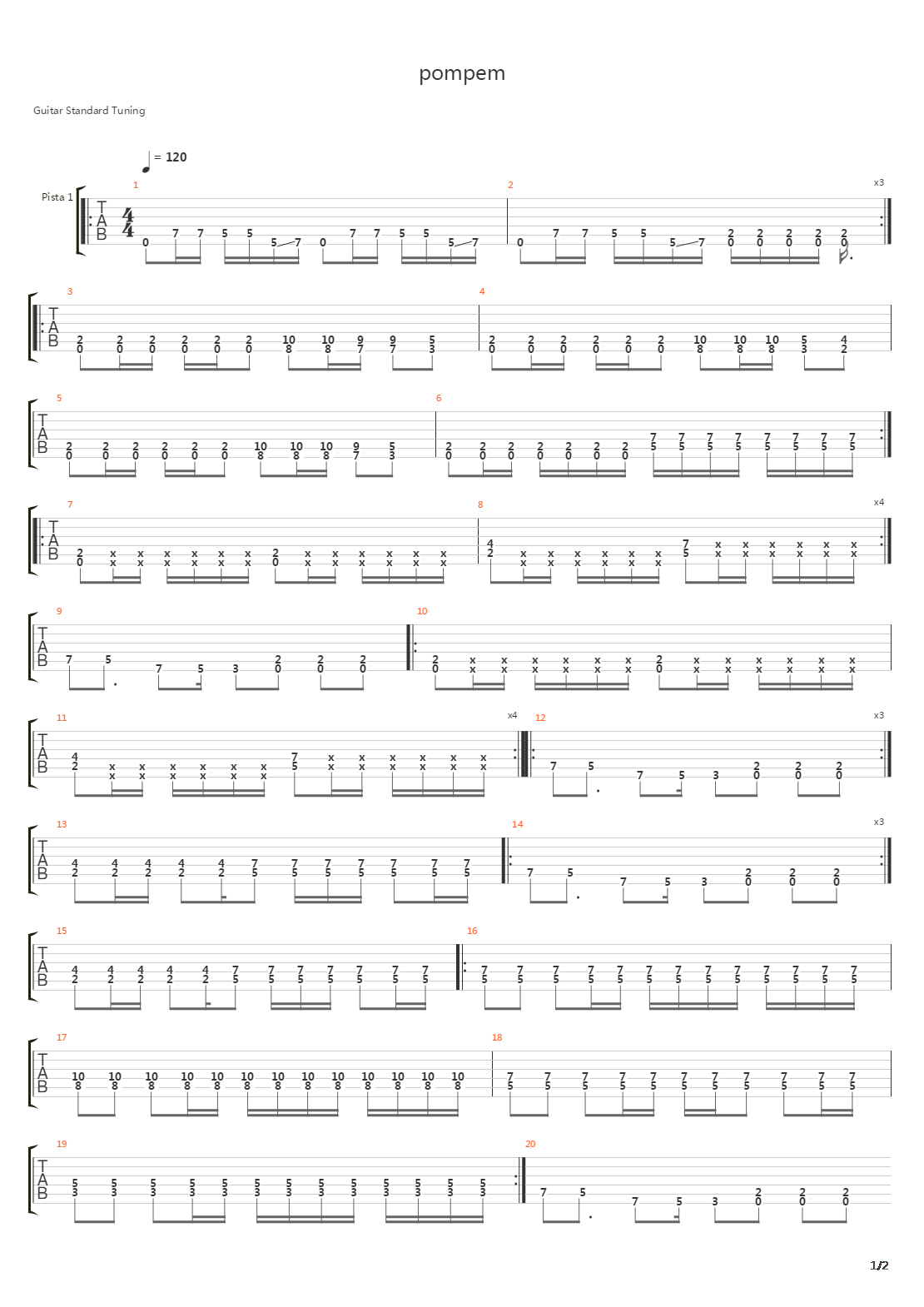Pompem吉他谱