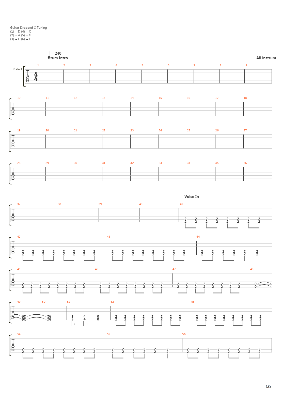X2吉他谱