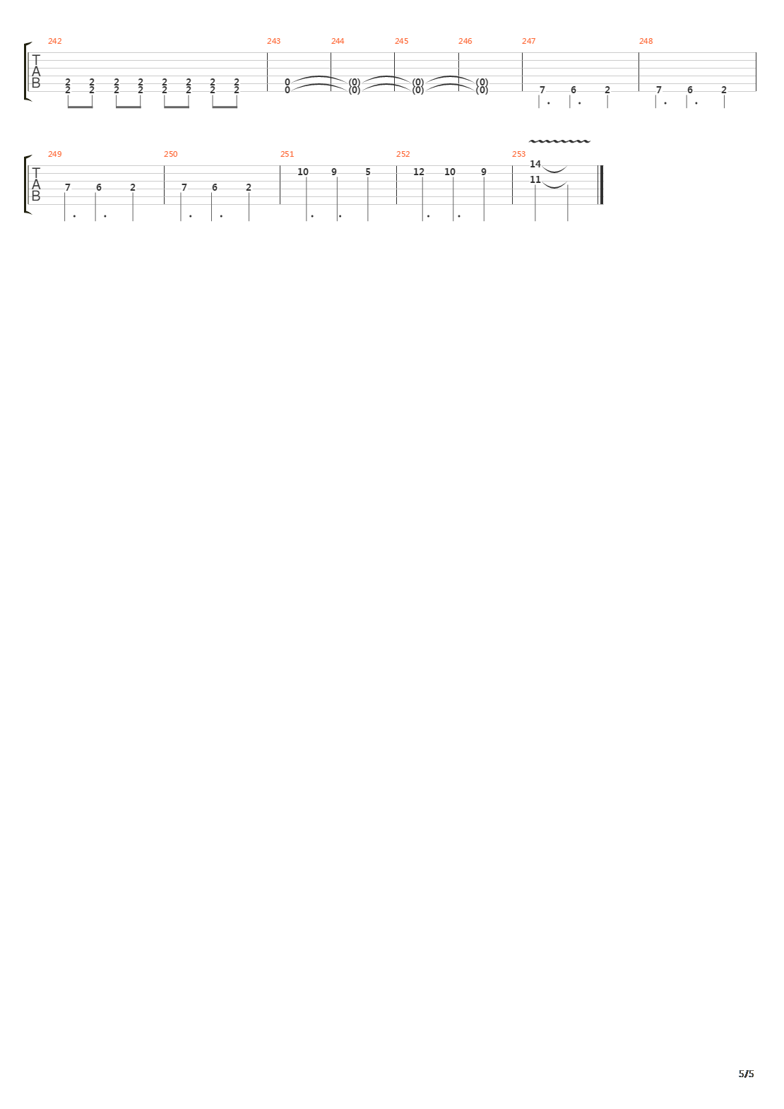 X2吉他谱