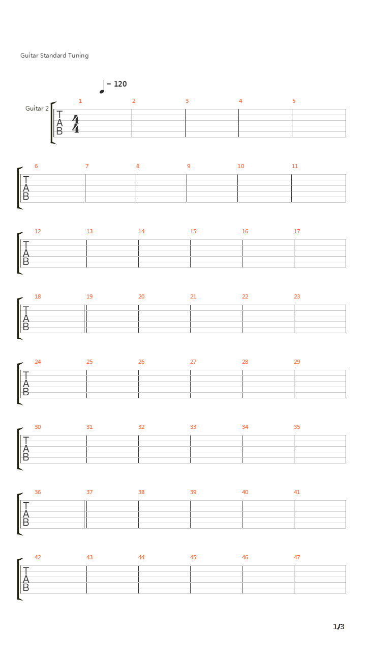 Echoes吉他谱