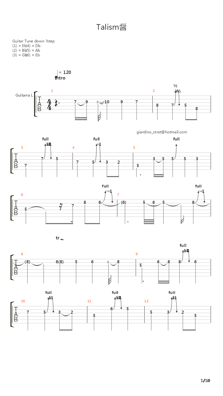 Talisman (Original)吉他谱