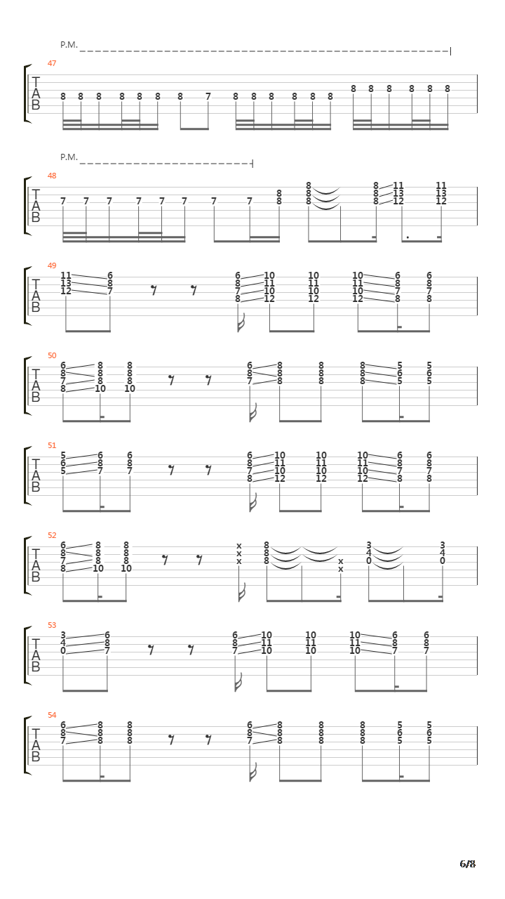 Loud Pipes Full Arrangement吉他谱