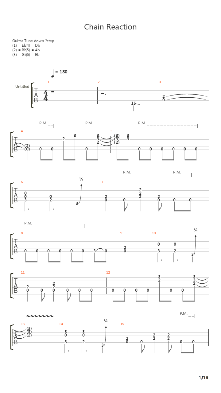 Chain Reaction吉他谱