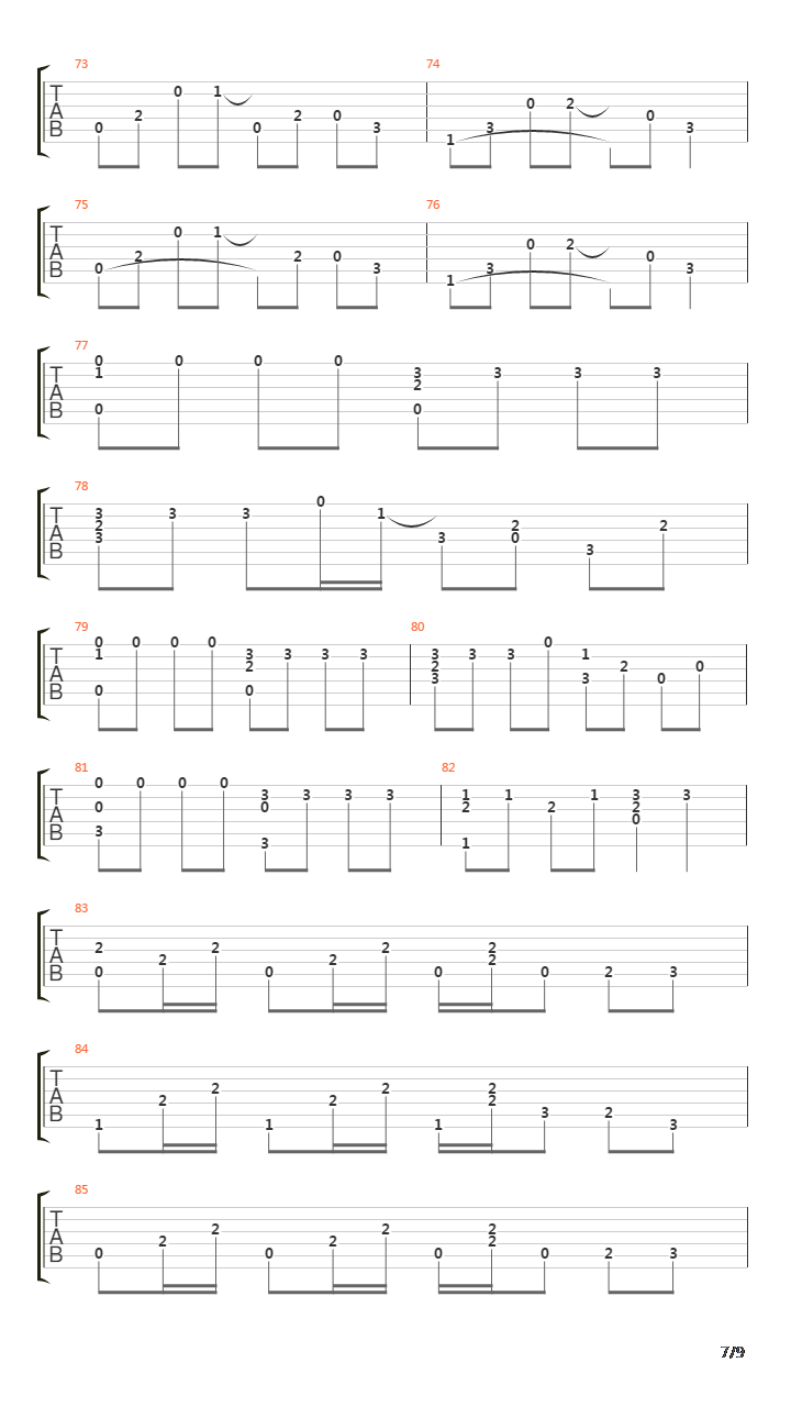 Californication (arranged for one acoustic guitar)吉他谱