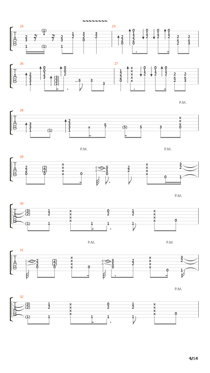 Californication(064)吉他谱