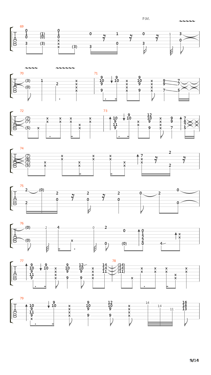 Californication(076)吉他谱