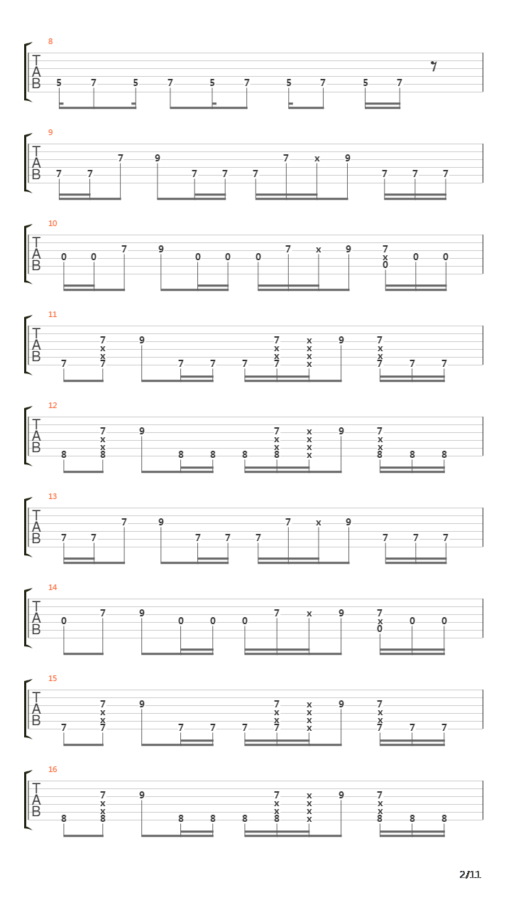 Can't Stop(129)吉他谱