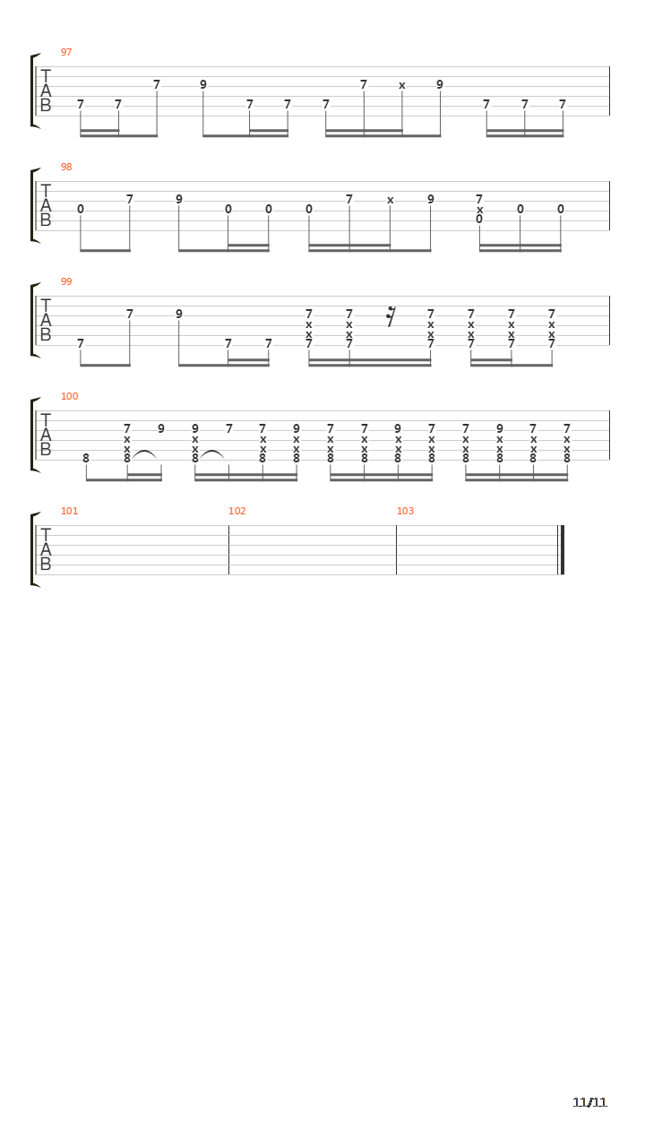 Can't Stop(129)吉他谱