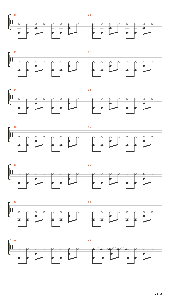 Dani California(178)吉他谱