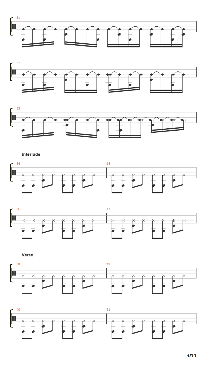 Dani California(178)吉他谱